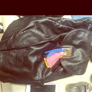 Black purse backpack
